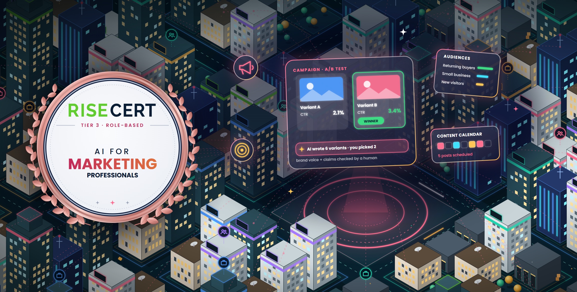 AI for Marketing Professionals course cover